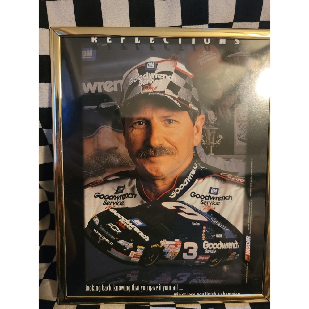 Dale Earnhardt "Reflections" Framed Photo  Goodwrench #3 Monte Carlo